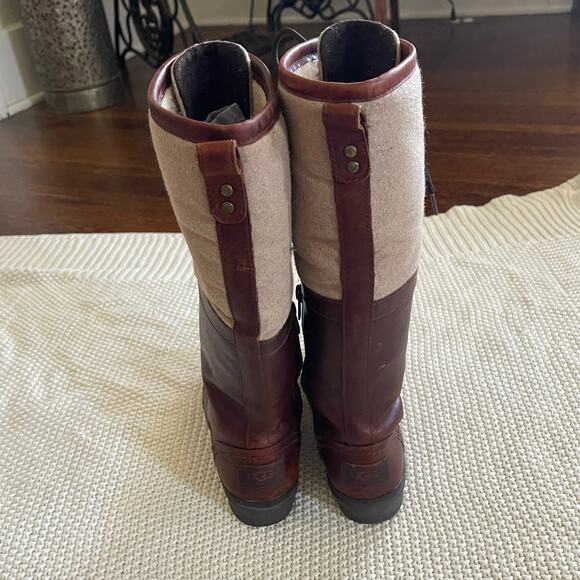 UGG Elsa Waterproof Leather Boots Size 5 - Picture 8 of 11